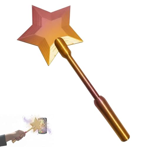3D Printed Credit Card Wand Tap to Pay,Debit Card Wand,Star Magic Wand Contactless Payment Card Holder,Suitable for Kids Pranks and Contactless Payments(Golden Yellow)