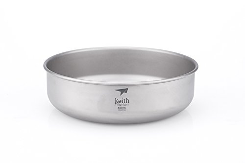 Keith bol de camping en titane 800ml ultralégère pour randonnée et bivouac