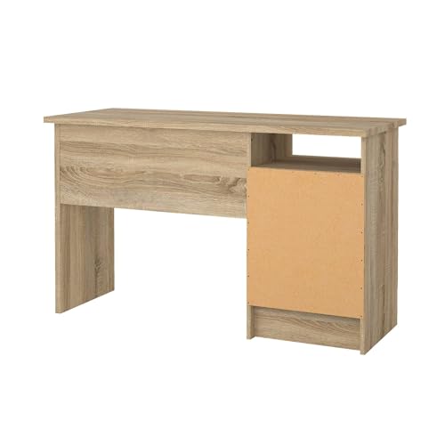 Miniatura 9 de Mesa Escritorio Para Ordenador Duero Oak Con 3 Cajones En Color Roble 121 X 49 X 73 Cm