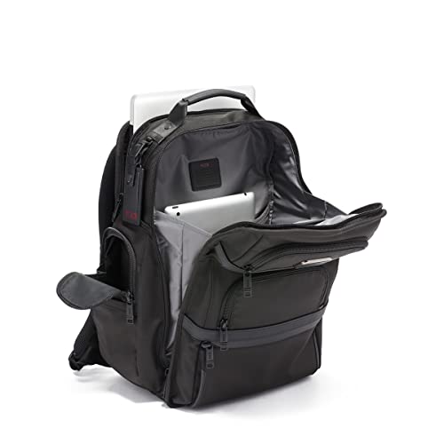Tumi Alpha 3 Brief Pack - 15" Laptop Backpack With Padded Adjustable Straps - Stores Laptop, Tablet, Toiletries, Snacks, Ipads - Black #TOP1