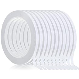 Chuangdi 8 Rolls Double Sided Tapes for Arts, Crafts Photography, Scrapbooking Gift Wrapping Adhesive Sticky Tape Card Making Paper DIY Office Supplies, Each Roll 25 Yards Long (1/4 Inch Wide)