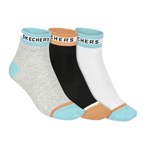 Image of Skechers Womens 3PK WOMENS CONTRAST NON TERRY