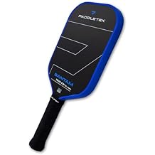 Paddletek Bantam TKO-CX 12.7mm Pickleball Paddles with Polymer Honeycomb Core - Unidirectional Carbon Fiber Torsional Weighting & High Tack Performance Grip - USAPA Approved - 5.75 Inch Handle