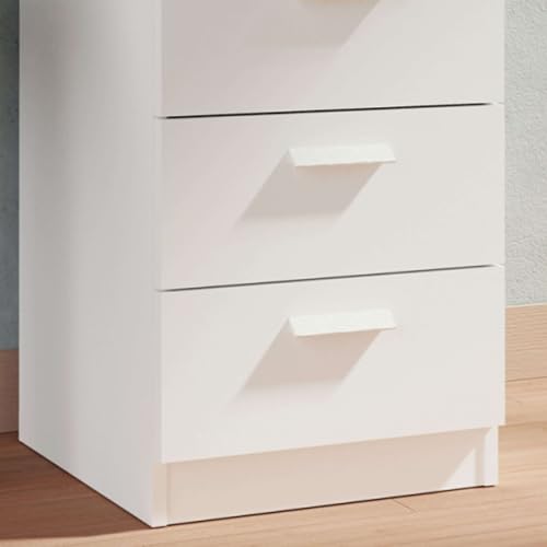 Miniatura 5 de Muebles Pitarch Sinfonier Cómoda 6 Cajones Guías Metálicas, Cajonera Dormitorios, Blanco, 110x40x40cm Alto X Ancho X Fondo Con Tirador, Colección Tibet