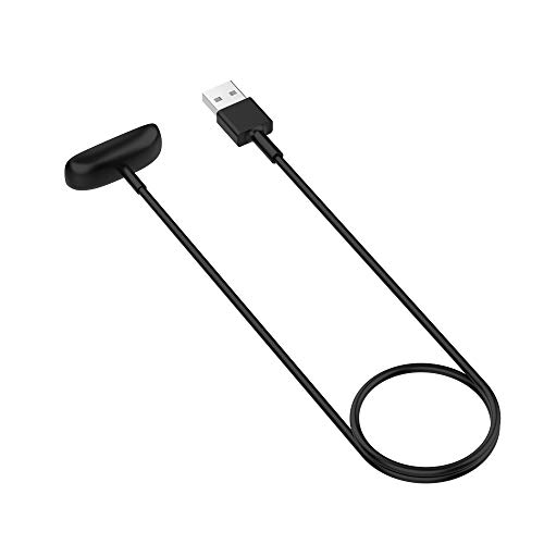 FitTurn Compatible with Fitbit Inspire 2 & Inspire 2 HR Charger USB Charger 3.3ft & 30cm Replacement USB Charger Charging Cable Base Data Sync for Inspire 2 HR Fitness Tracker (30cm-Black)