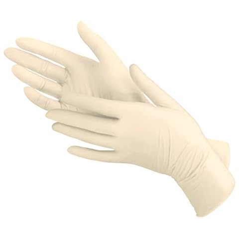 Green Direct Disposable Latex Gloves Powder Free Cleaning Gloves Size Small, Pack of 100 Cover