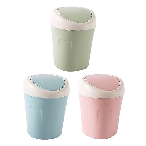 Poubelle maison plastique bleu pour éliminer déchets de bureau et table - 7