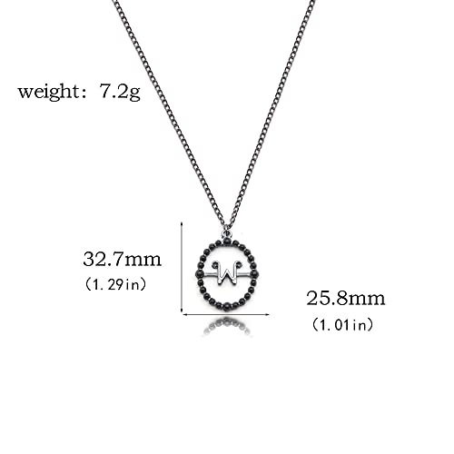 SONGCHANGJEWELRY Pendant Necklace Costume Accessories for Addams Cosplay - Women Men Party Jewelry Gift Halloween Costume Prop Merch (SCN00962)2