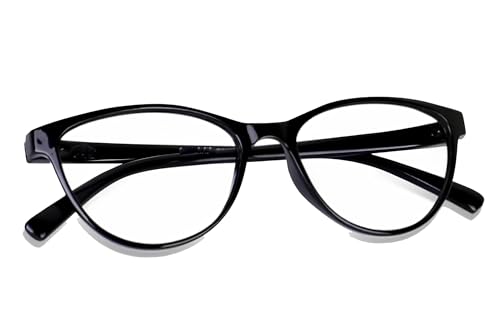 Image of Reading Glasses for Women Men Power +1.00 1.25 1.50 1.75 2.00 2.25 2.50 2.75 3.00 Computer Mobile Anti Blue Light Generic Glasses Cat Eye Automatic UV Protection Lightweight black