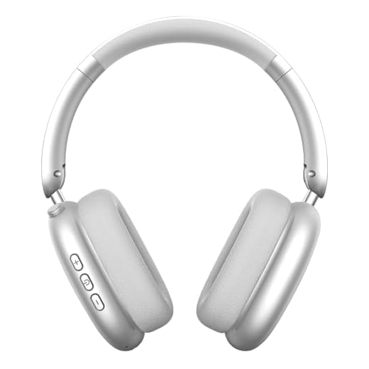 Wentronic Y01 Wireless Over Ear Headphones, Noise Canceling Bluetooth 5.3 Headphones with Microphones,Hi-Res Audio,48H Playtime,Foldable,Breathable Soft Earpads for iOS/Android/Samsung/PC-Silver