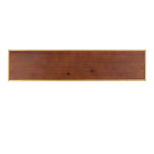 Kate And Laurel Tancill Mid-Century Wall Shelf, 26 X 11, Walnut Brown And Gold, Modern Two-Tier Half-Circle Shelf For Wall #TOP5