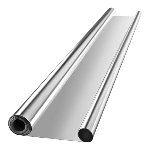 VIVOSUN Highly Reflective Mylar Film Roll 4FT x 25FT for Outdoor Grow Room Indoor Decoration Aluminum Paint Coated 2 Mil Silver