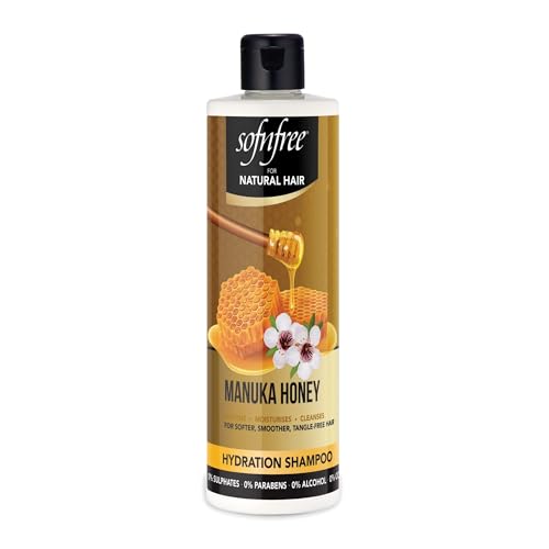 Sof N’ Free Manuka Honey Thickening Shampoo Sulphate Free And Hydrating Shampoo For Curly And Coily Hair - 350Ml