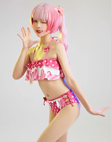 haikyuu Women Anime Two Piece Swimwear Kawaii Bikini Set Swimsuit Bathing Suit3