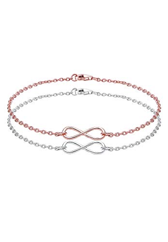 Preisvergleich Produktbild Elli Armband Infinity Unendlichkeit Liebe 925 Sterling Silber