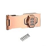 Cerradura de puerta de metal protegida con contraseña para armarios y armarios, rojo antiguo)