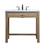 ARS Concepts 36 Inch ADA Compliant Bathroom Vanity in Natural Oak