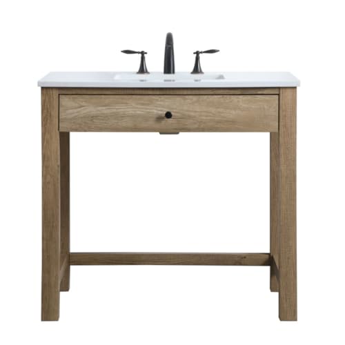 ARS Concepts 36 Inch ADA Compliant Bathroom Vanity in Natural