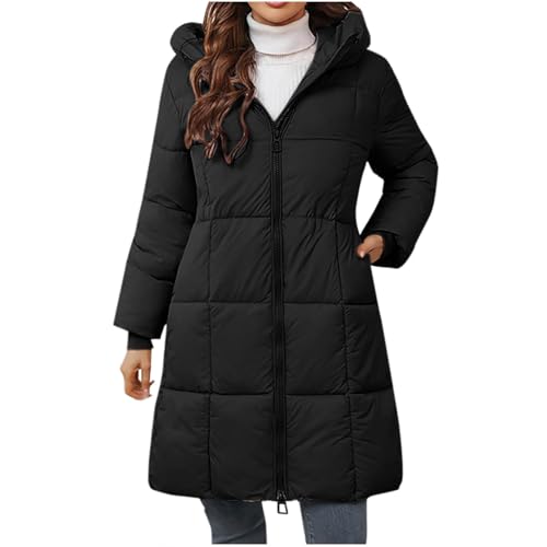 fartey Womens Parka Winter Coats Waterproof Warm Hiking Travel Down Coat Faux Fur Fuzzy Hoodded Windbreaker Outerwear