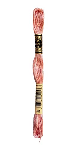 Image of DMC 6-Strand Embroidery Cotton Bundle - Salmon Color Family - 6 Skeins of Thread - 8.7yd Skeins