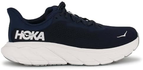 HOKA Tênis masculino Arahi 7, Espaço exterior/branco, 39 | Amazon