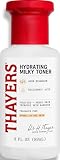 THAYERS Milky Hydrating Face Toner with Snow Mushroom Tremella, Hyaluronic Acid and Elderflower, Dermatologist Recommended Gentle Alcohol Free Skincare for Dry & Sensitive Skin, Paraben Free, 3 Fl Oz