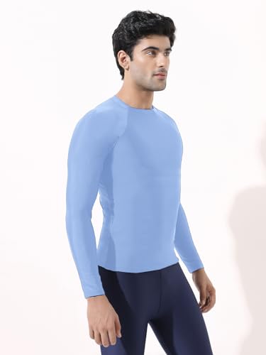 Image of LYCOT Compression Top Full Sleeve Plain Athletic Fit Multi Sports Cycling, Cricket, Football, Badminton, Gym, Fitness & Other Outdoor Inner Wear