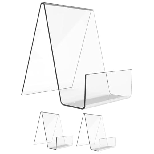 1 Set Libri Acrilico Espositori Per Libri E Album Musicali Design Per Scrivania 3 Pezzi