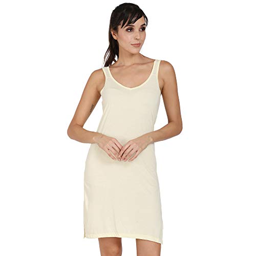 Image of Splash Cotton Rich Camisole Slip for Women| Long Kurti Slip /Suit Slip /Camisole Slip Knee Length - 139