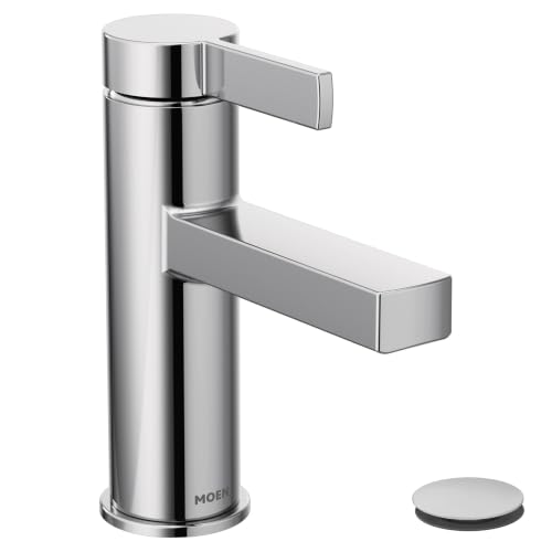 Moen 84774 Beric 1-Handle Bath Faucet w/Push-Down Drain, Chr...