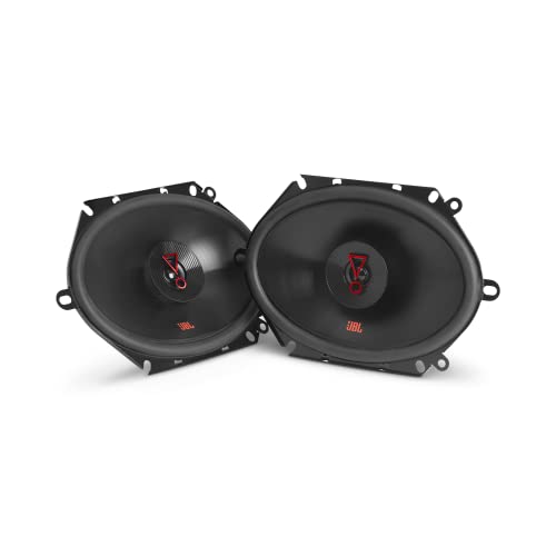 JBL Stage3 8627 2-Wege Auto Lautsprecher Set von Harman Kardon - 250 Watt ovale KFZ Autolautsprecher Boxen - groß 6' x 8' - 15 x 20 cm, Schwarz