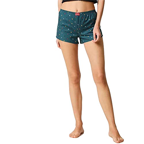 Image of Bewakoof Women's All Over Printed Loose Fit Casual Boxers | Shorts | Casual Wear | Regular Fit