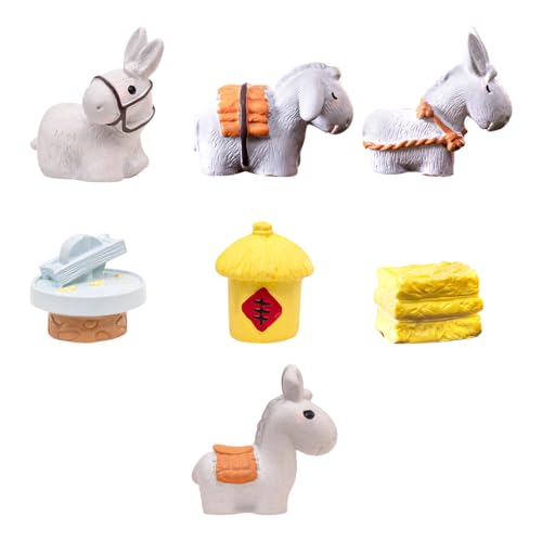 犬 ガーデンオーナメント ワンちゃん 12匹 セット ?脂 縁起物 可愛くて癒され 置物 装飾品 ミニ 可愛い 強くて耐久性 幸運 ミニ 友達への贈り物 お誕生日プレゼント ダックス 装飾3D 立体卓上 樹脂 盆栽 車 鉢植え 園芸 小道具 多種類 (ロバ