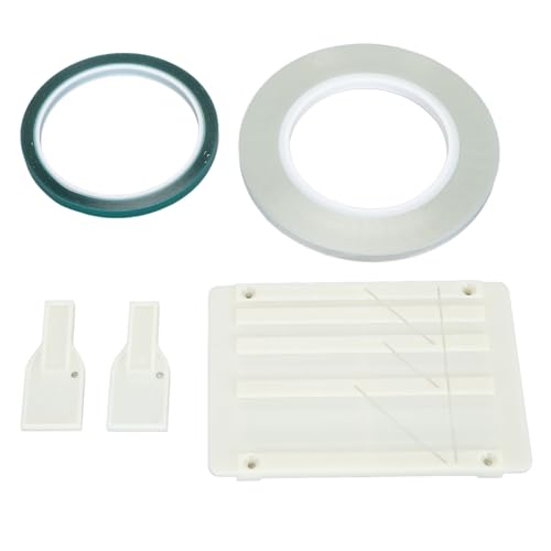 Yosoo Health Gear Tape Splicing Set 1/4 10 Cassette Tape Repair Kit, Professional 1 Inch 1/2 Inch 1/4 Inch 1/8 Inch Open Reel to Reel Splicing Set for Revoxsonido, Open Reel