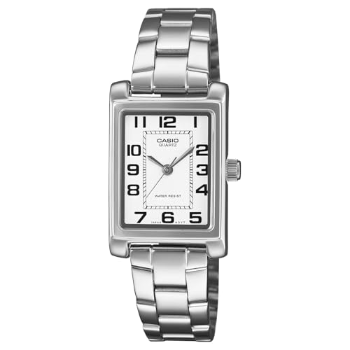 Image of Casio Vintage White Dial Stainless Steel Dress Watch 32x21mm - LTP1234PDC-7B
