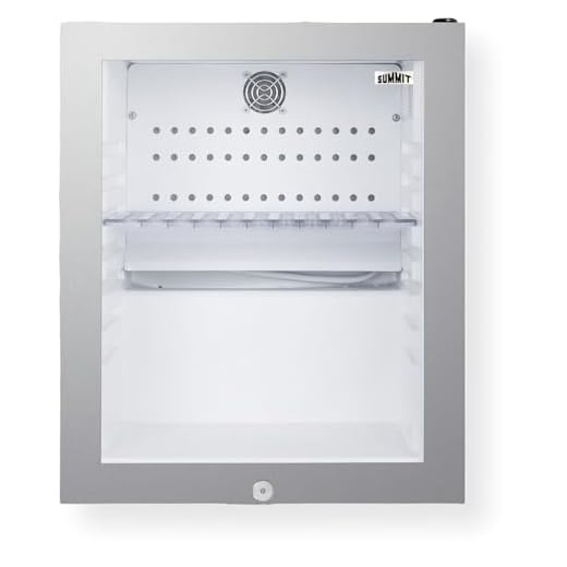 Summit 16” Mini Fridge, Stainless Steel - MB13GLSS