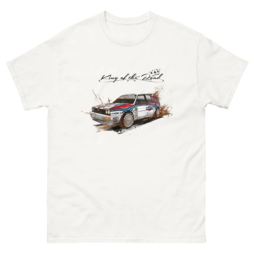 VESTIBILITÀ: Maglietta unisex con taglio classico, ideale per gli appassionati di auto da rally e sport motoristici