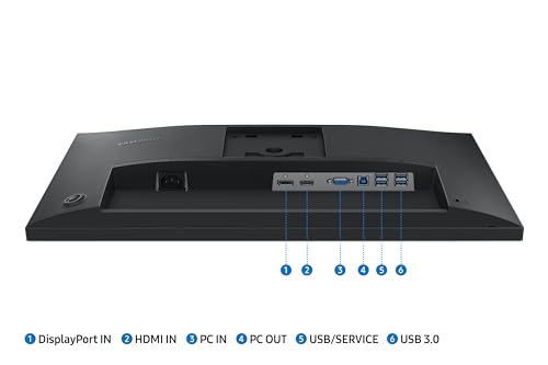 Image of Samsung 24-inch Full HD IPS Panel, 1920x1080, 100 Hz, Height Adjustable Stand, Eye Saver Mode & Flicker Free Monitor, AMD FreeSync, Response Time 4 ms, D-Sub, DP, HDMI, USB Hub (LS24C430GAWXXL, Black)