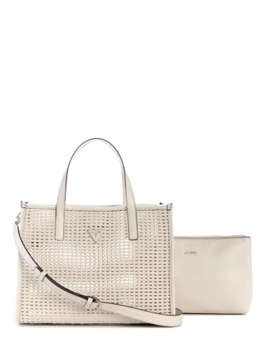 Bolso bandolera GUESS Brigitta 2 en 1 en tono beige estilo Tote Shell funcional