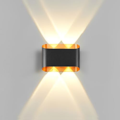 Image of Gesto 4W Waterproof Led Wall Light for Home Decoration - Up Down 2-Way LED Wall Lamp | IP65 Outdoor Fancy Wall Lights for Balcony,Gate,Elevation,Garden,Patio | Decorative Wall Mount Light -Pack of 1