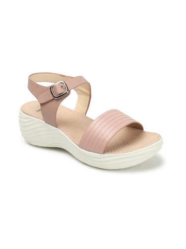 Image of Carlton London women's Lightweight Comfort Wedge Ankle Strap Sandals