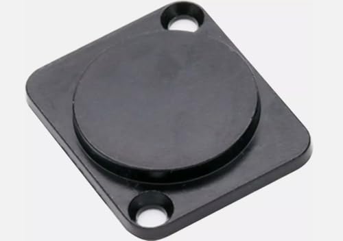 LASE (4) Four ZXPC Blank D Type Metal Panel Mount Black for XLR Cut Outs