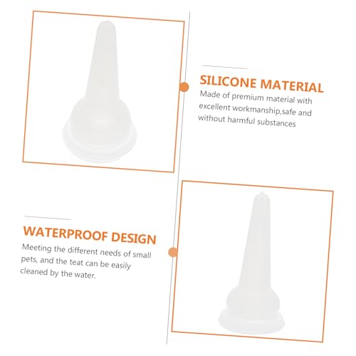 KOCKSHION 40個 ペット用 哺乳瓶 耐噛み柔軟素材 子猫 子犬 小動物用 携帯便利 衛生的で清掃簡単