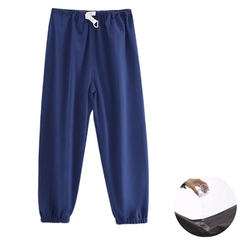 KUMUROETA Incontinence Nursing Pants,TPU Waterproof Fabric,Suitable for Teenagers,Adults,Elderly, Bedridden Patients,Reusable Leak-Proof Pants,Blue