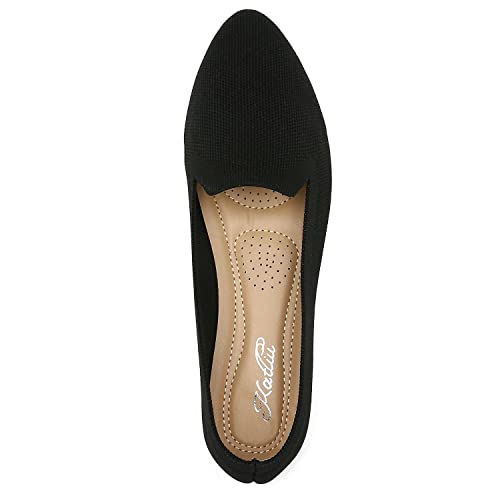 katliu Women's Flats Knit Comfort Pointed Toe Ballet Flats Shoes Casual Slip On Shoes4