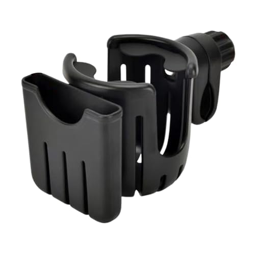Soporte para tazas para patinete eléctrico, soporte para taza de cochecito con soporte para teléfono, soporte para botella de agua, soporte para teléfono para cochecito, andador