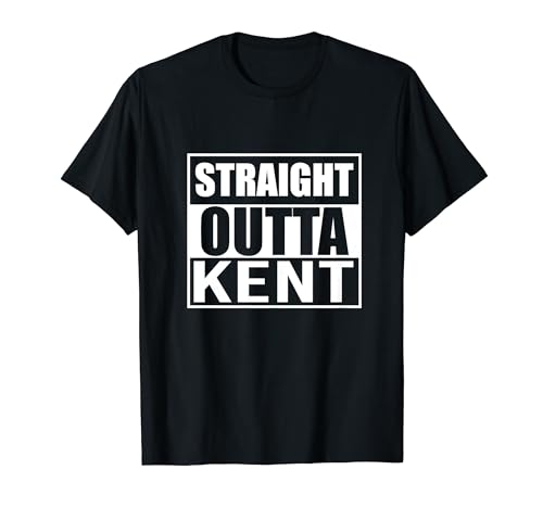 Recta fuera de Kent Funny Michigan MI State Camiseta