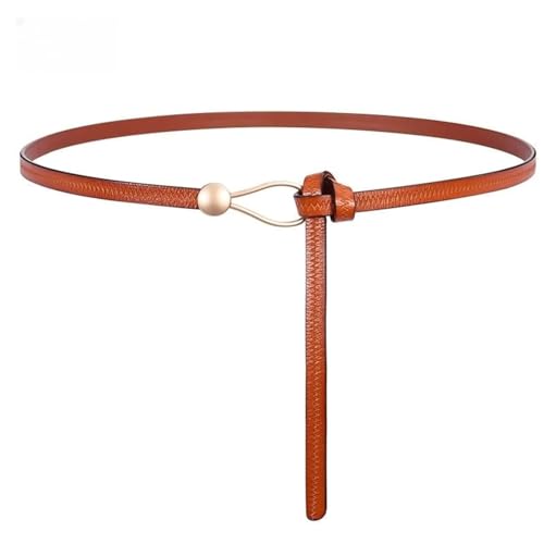 Waist Belt New Women's Waist Belts Cowhide Fashion Versatile Belt Thin Belt Women's Dress With Sweater Classic Belt