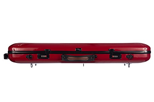 Geigenkoffer Fiberglass Safe Oblong 4/4 burgunderrot M-Case + Musiktasche