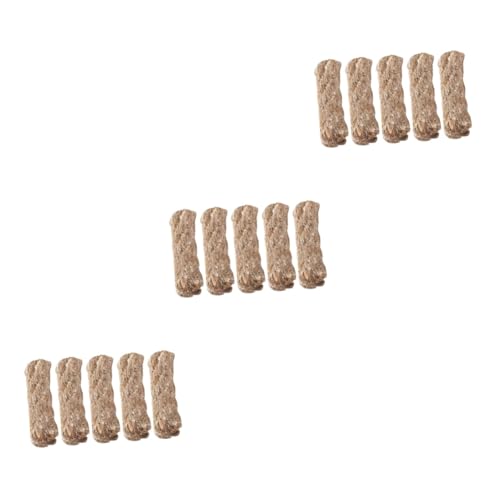 Yardwe 3sets Fire Starter Jute Rope Outdoor Fire Survival Wick for Camping Hiking 5pcs*3